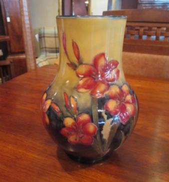 Impressive Moorcroft Freesia Yellow Top Vase