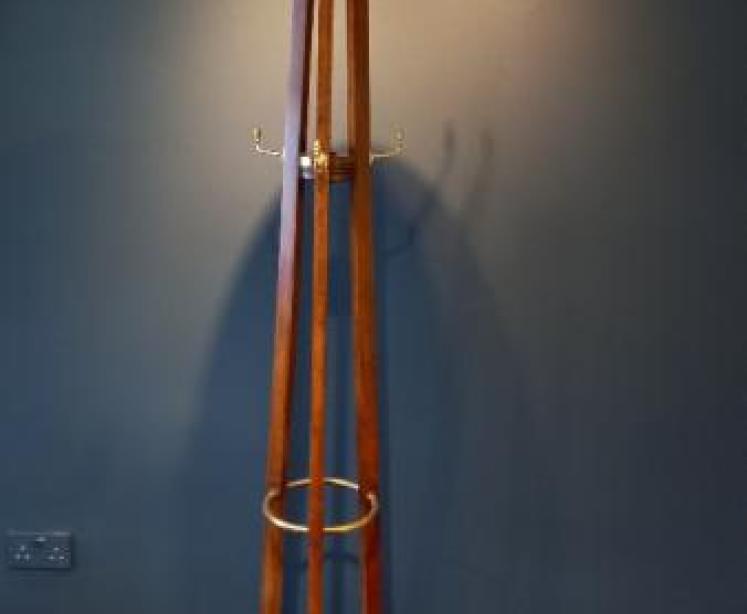 Antique Revolving Coat & Hat Hallstand - Image 1