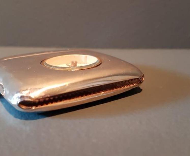 Silver Vesta Case with Compass - Image 2