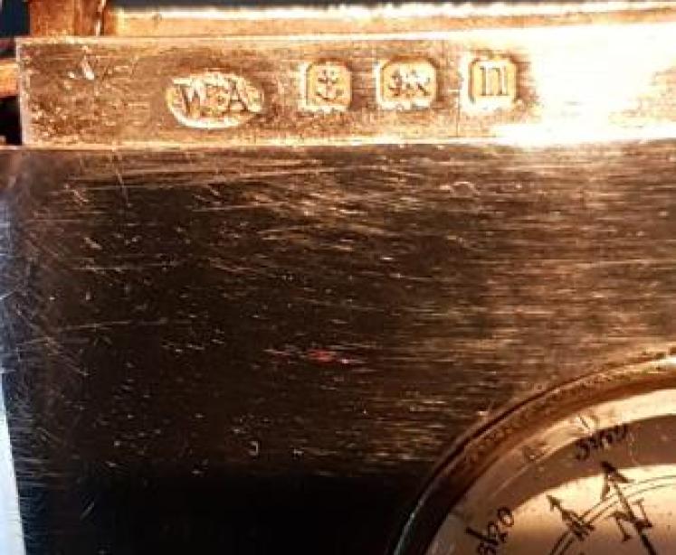 Silver Vesta Case with Compass - Image 5