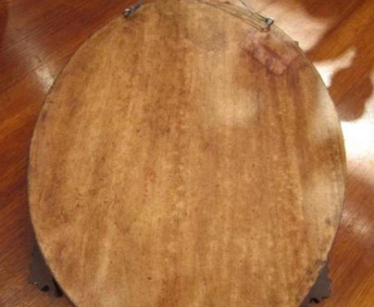 Decorative Mid Victorian Mahogany Oval Mirror - Image 5