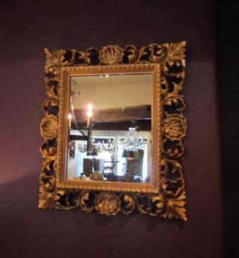 Decorative 19th Century Plaster Gilt Rococo Mirror