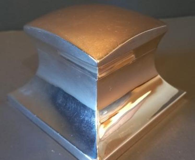 Antique London Silver Desktop Inkstand - Image 1