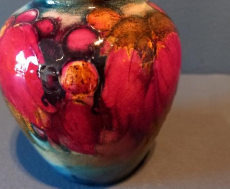 Moorcroft Flambe Leaf & Berries Roll Neck Vase - Image 3
