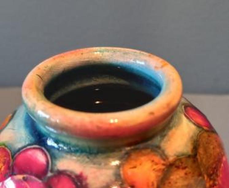 Moorcroft Flambe Leaf & Berries Roll Neck Vase - Image 4