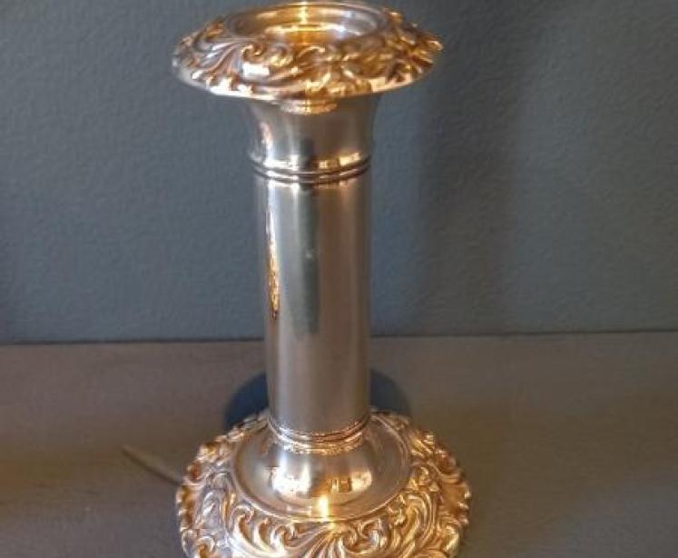 Pair of Edwardian Period Silver Candlesticks - Image 3