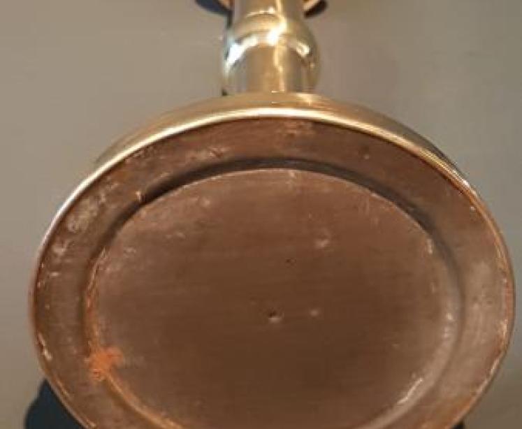 Victorian Brass Student Lamp - Image 2