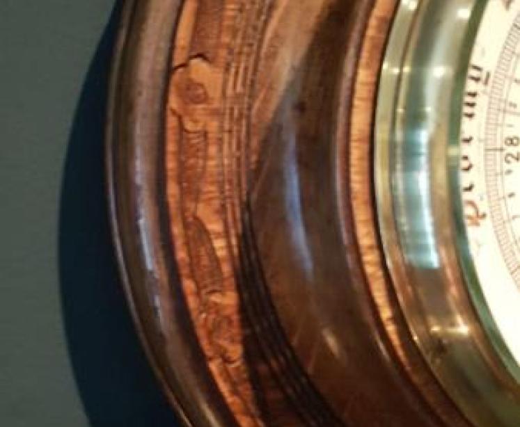 Large Antique Preston Porcelain Dial Barometer - Image 4