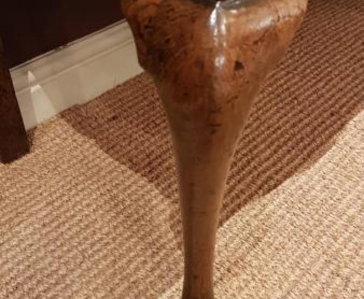 George II Oak Three Drawer Dresser - Image 6