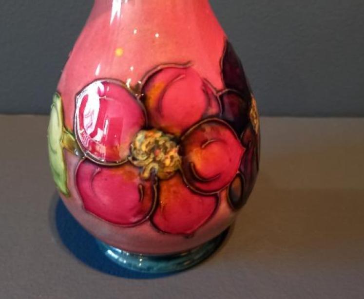 Moorcroft Flambe Glazed Hibiscus Vase - Image 2