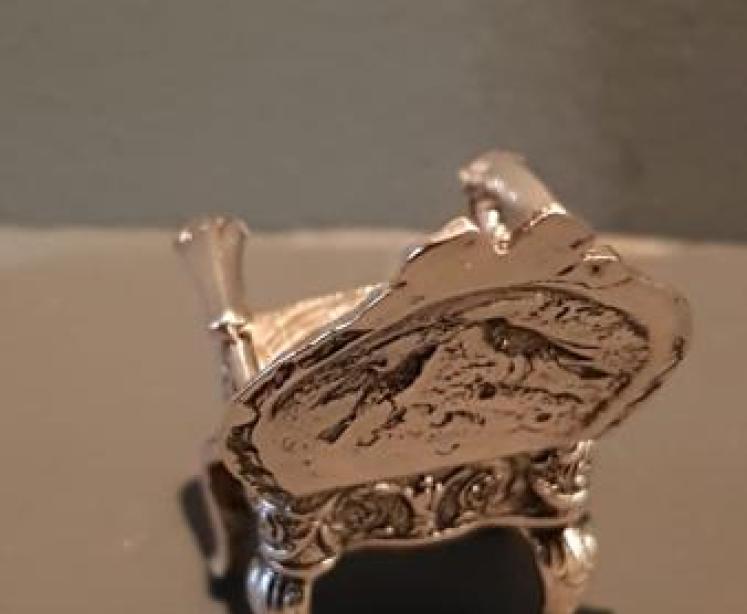 Russian Silver Miniature Arm Chair - Image 6