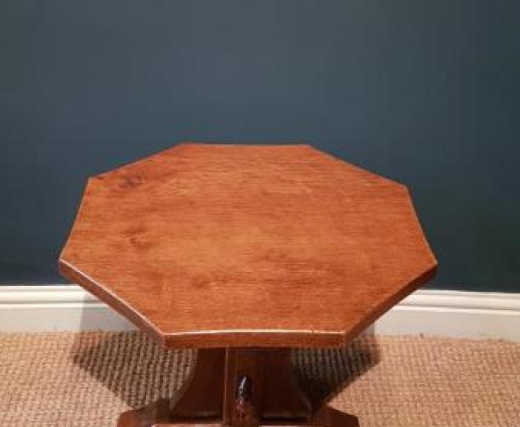 Early Mouseman Octagonal Occasional Table - Image 1