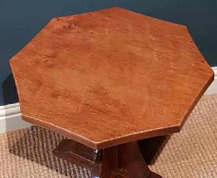 Early Mouseman Octagonal Occasional Table - Image 2