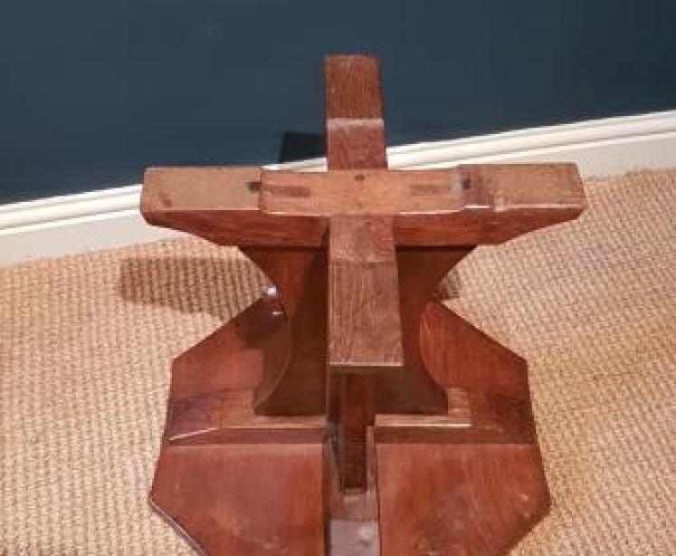 Early Mouseman Octagonal Occasional Table - Image 3