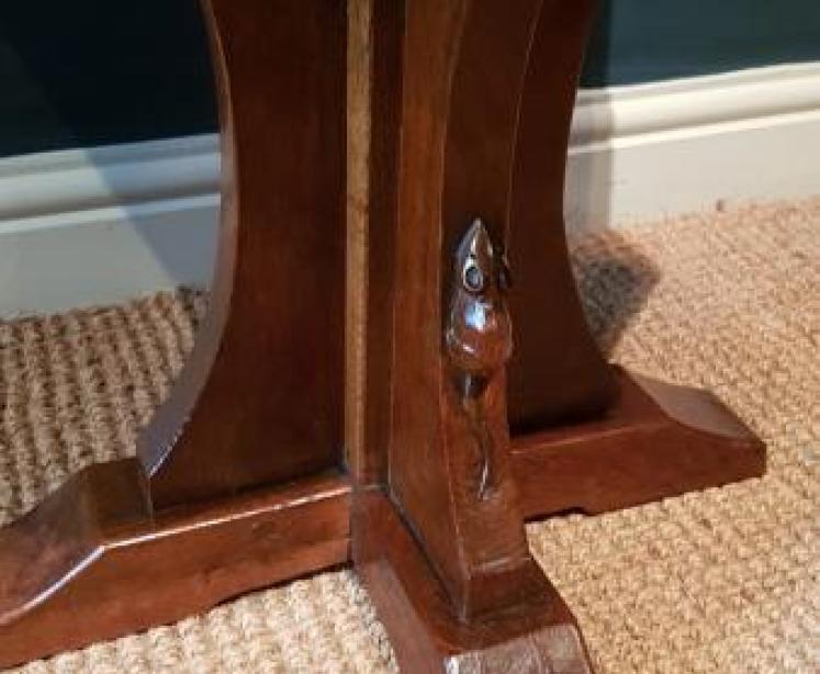 Early Mouseman Octagonal Occasional Table - Image 5