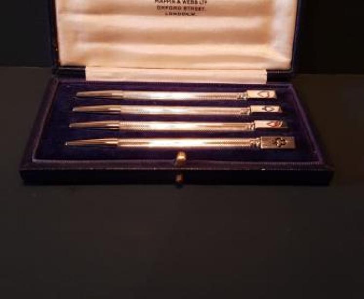 Set of Mappin & Webb Silver Bridge Pencils - Image 1