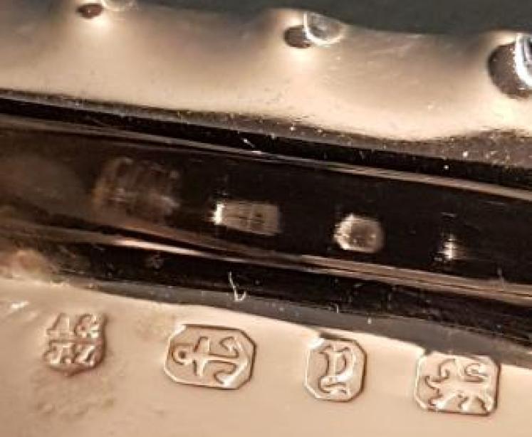 Set of 4 Victorian Silver Bridge Dishes - Image 6