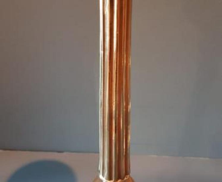 Pair of Early Victorian Brass Pricket Candlesticks - Image 3