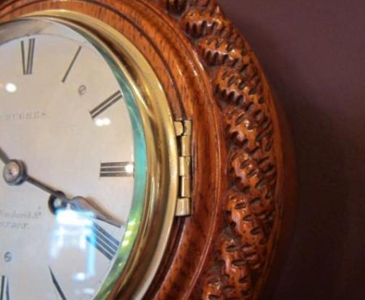 Top Quality Victorian London 8 Day Ships Clock - Image 4