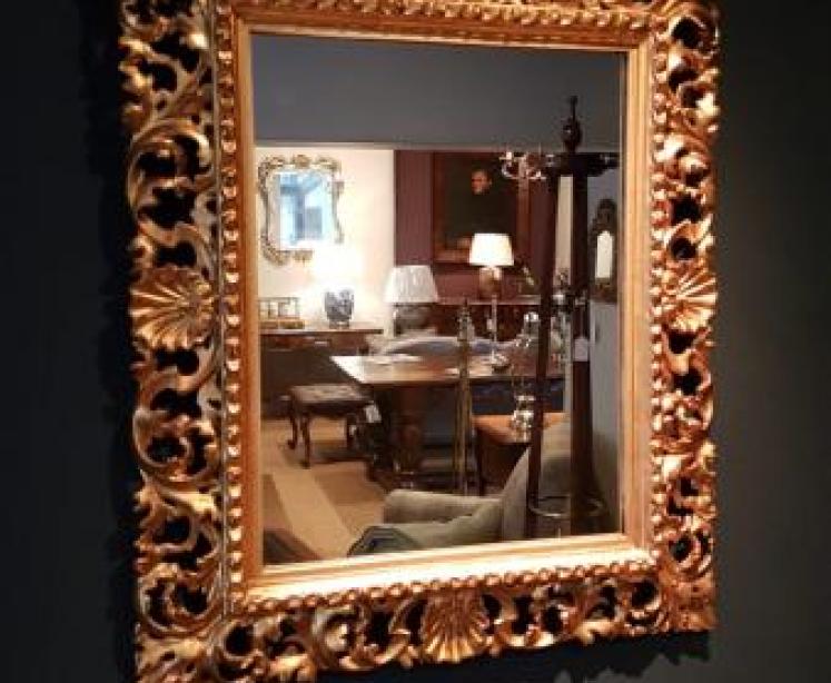 Victorian Timber Gilt Mirror - Image 1