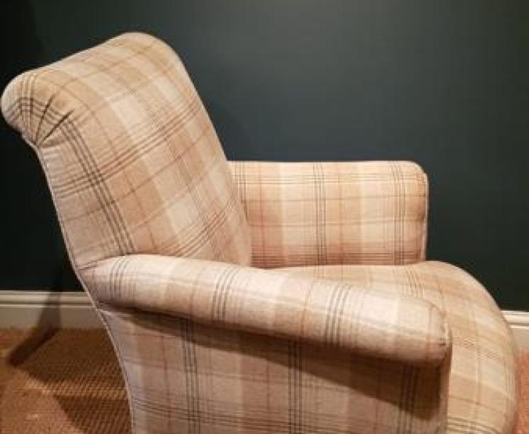 Victorian Upholstered Easy Chair - Image 3