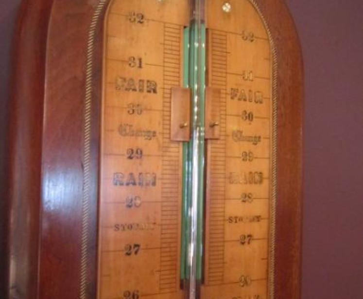 Fine Mid Victorian Inlaid Weather Station - Image 2