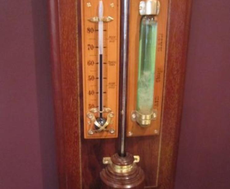 Fine Mid Victorian Inlaid Weather Station - Image 3