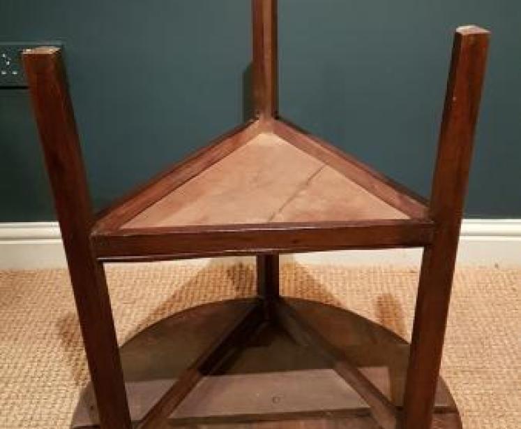 George III Oak & Fruitwood Cricket Table - Image 5