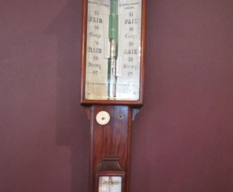 Superb Early Victorian Negretti & Zambra Stick Barometer - Image 1