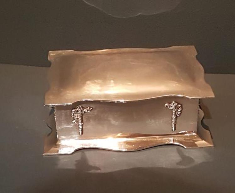 Edwardian Silver Card Box - Image 1