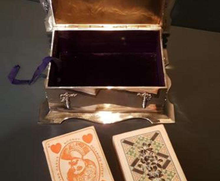 Edwardian Silver Card Box - Image 3
