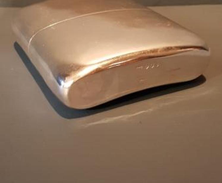 Large Edinburgh Silver Hip Flask - Image 2