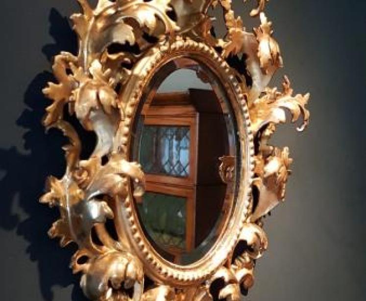 Small Victorian Florentine Mirror - Image 5