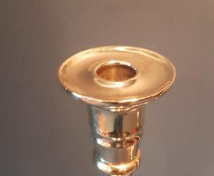 Pair of Impressive Victorian Brass Candlesticks - Image 3