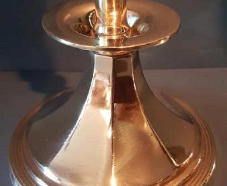 Pair of Impressive Victorian Brass Candlesticks - Image 5