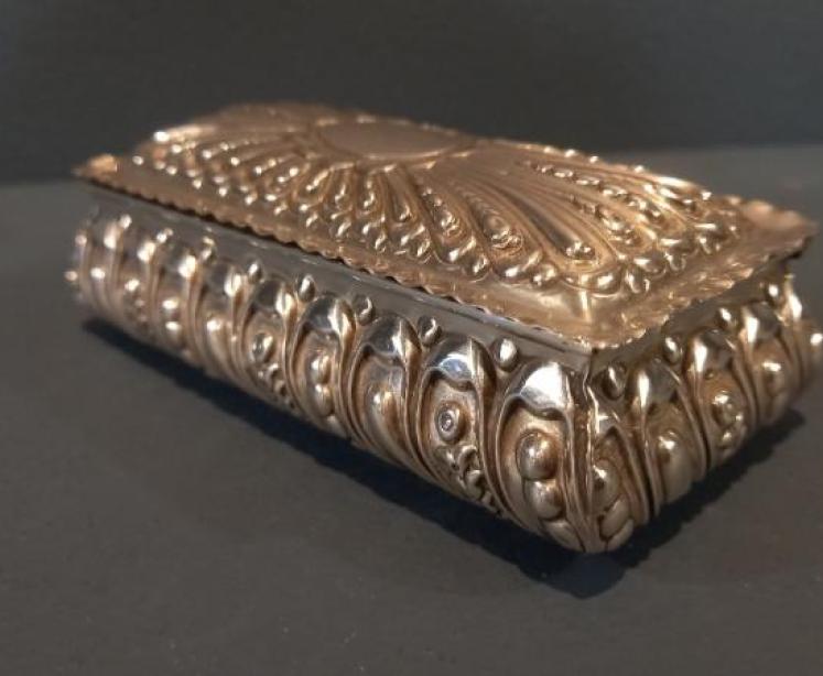 Victorian Silver Decorative Surround Table Box - Image 1