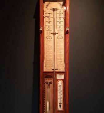 Victorian Oak Cased Admiral Fitzroy Barometer