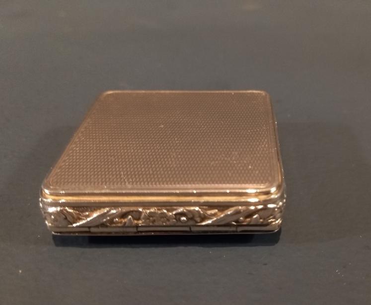 Antique Silver & Royal Blue Enamel Pill Box - Image 3