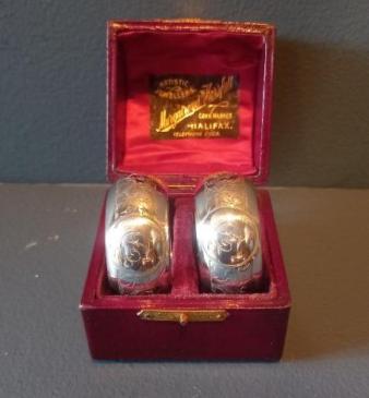 Boxed Pair of Edwardian Silver Napkin Rings