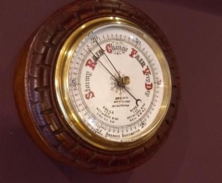 Victorian Porcelain Dial Minehead Barometer - Image 1