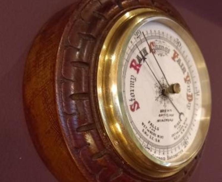 Victorian Porcelain Dial Minehead Barometer - Image 2