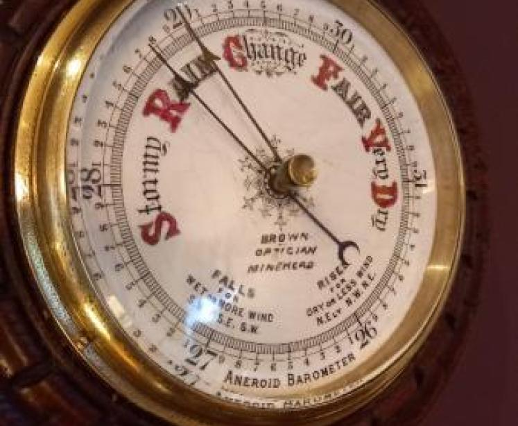 Victorian Porcelain Dial Minehead Barometer - Image 3