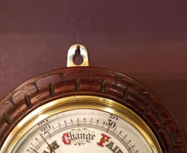 Victorian Porcelain Dial Minehead Barometer - Image 5