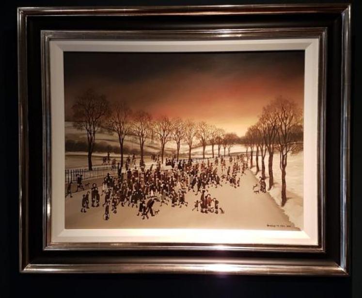 Brian Shields Oil on Board - Image 1