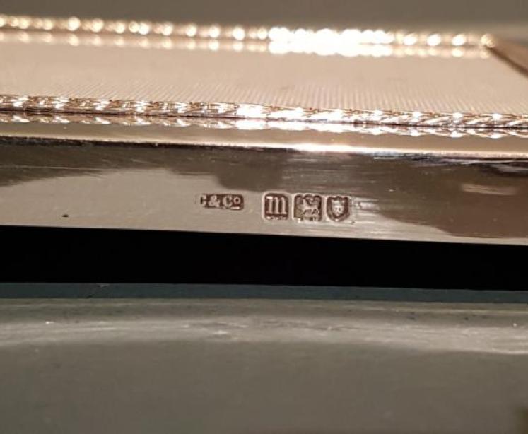 Edwardian Silver Ribbon Crest Photo Frame - Image 5