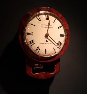 8" Drop Dial Single Fusee Wall Clock