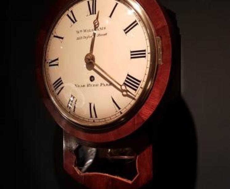 8" Drop Dial Single Fusee Wall Clock - Image 7