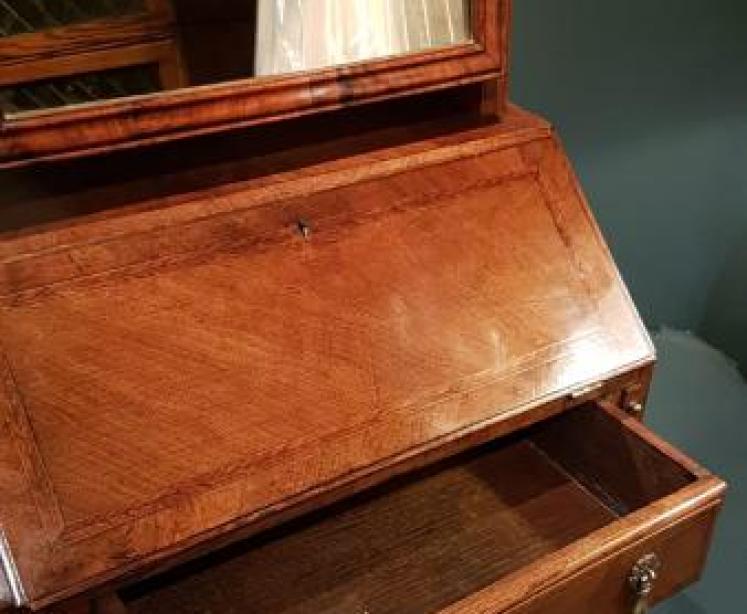 Walnut Bureau Mirror - Image 3