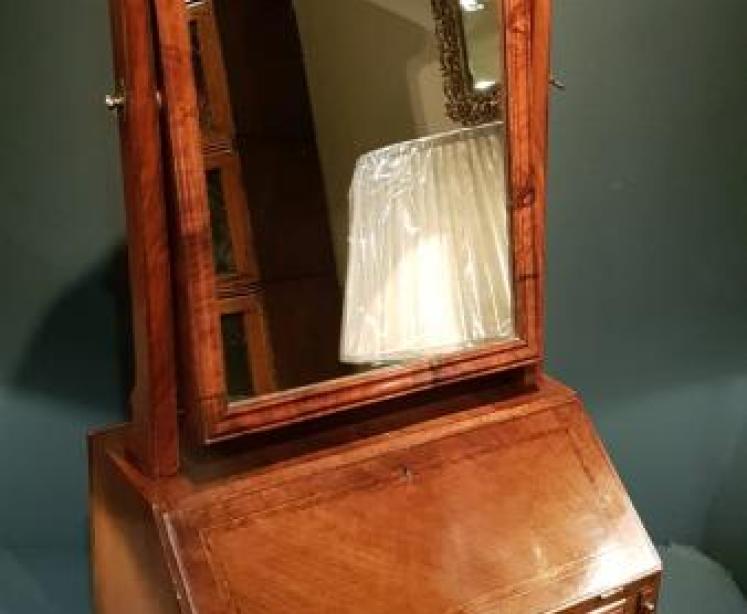 Walnut Bureau Mirror - Image 5