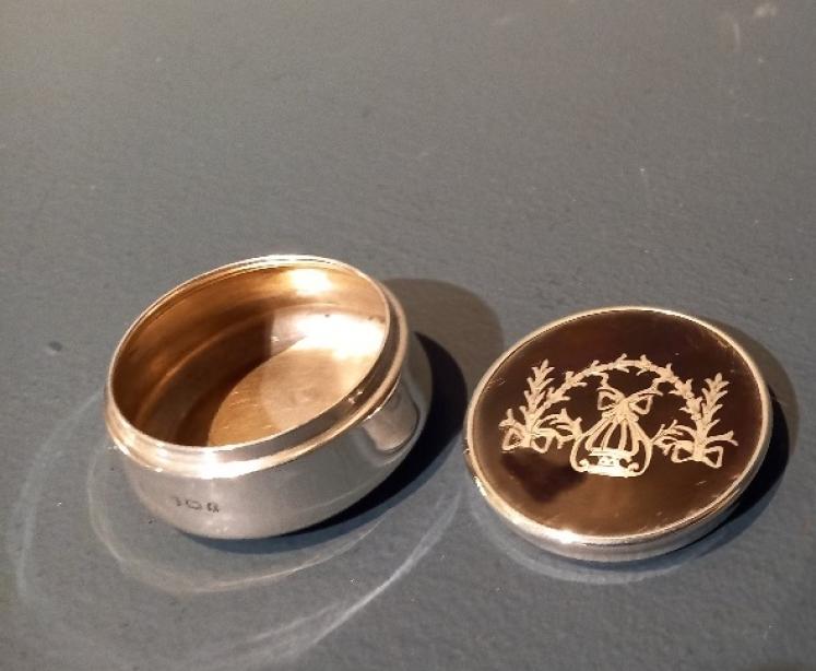 George V period Silver & Tortoiseshell Trinket Box - Image 3